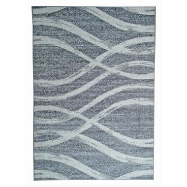 Vloerkleed Florence - grijs/wit - 160x230 cm - Leen Bakker