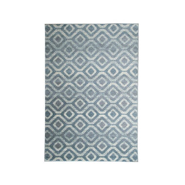 Vloerkleed Florence blokken - grijs/wit - 160x230 cm product