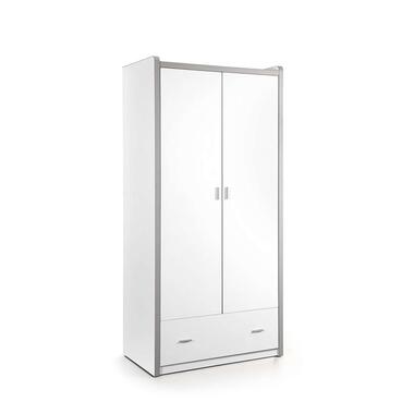 Vipack kledingkast Bonny 2-deurs - wit - 202x96,5x60 cm product