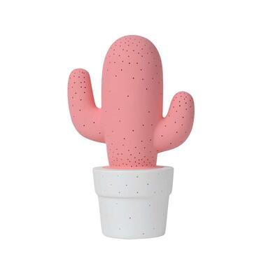 Lucide tafellamp Cactus - roze - Ø20 cm - Leen Bakker