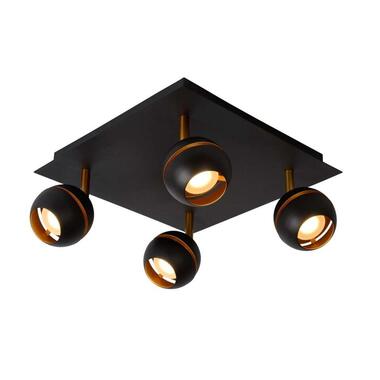 Lucide plafondspot Binari 4 LED - zwart product