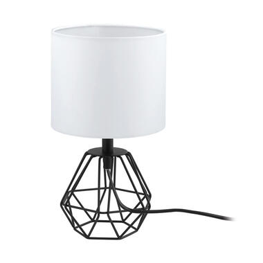 EGLO tafellamp Carlton 2 - zwart/wit - ?16 cm - Leen Bakker