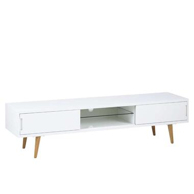 TV meubel Alasen wit 46x45x180 cm Leen Bakker