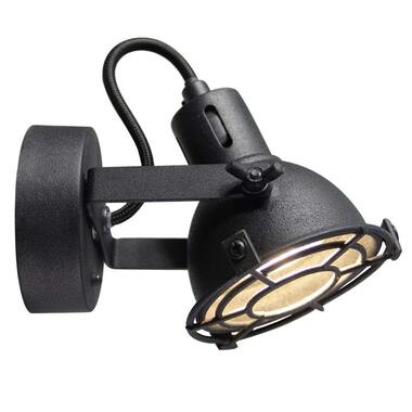 Brilliant wandlamp Jesper - zwart - Leen Bakker