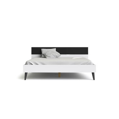 Bed Delta - wit/mat zwart - 180x200 cm product