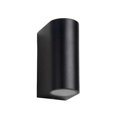 Lucide LED wandspot buiten ZORA IP44 afgerond - zwart - 9x6,5x15 cm product