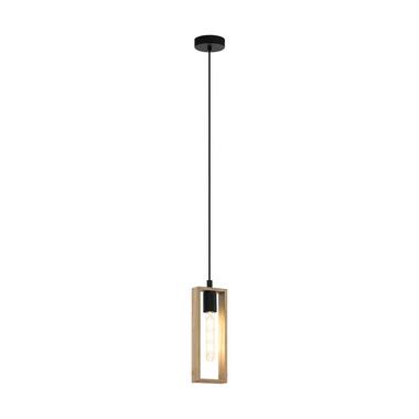 EGLO hanglamp Littleton - zwart/hout product