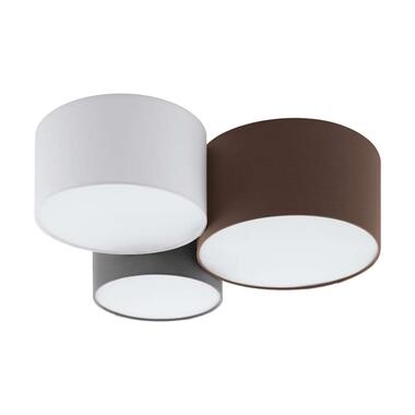 EGLO plafondlamp Pastore - antraciet/bruin/grijs/wit product