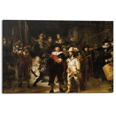 Rembrandt Nachtwacht  - Schilderij 90 x 60 cm