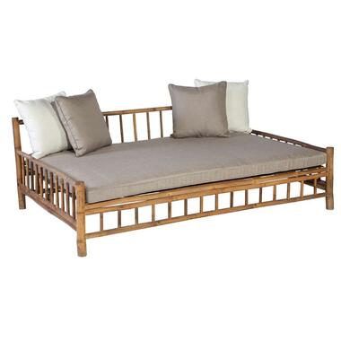 Exotan bamboe daybed (incl. kussens) - bruin/beige - 201x132x70 cm product
