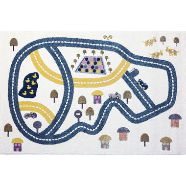 Art for Kids vloerkleed Racebaan - blauw - 135x190 cm product