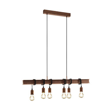 EGLO hanglamp Townshend 6-lichts - bruin product