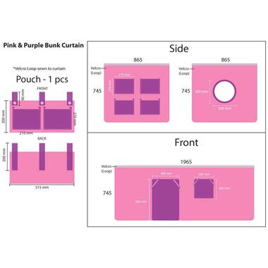 Vipack speelgordijn Bella - roze - 196,5x86,5x74,5 cm product