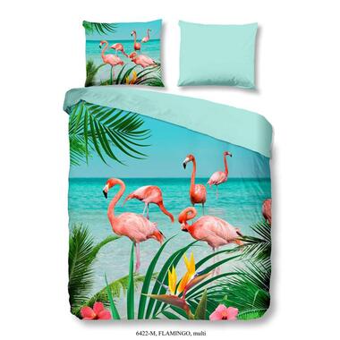 Pure dekbedovertrek Flamingo - multikleur - 200x200/220 cm product
