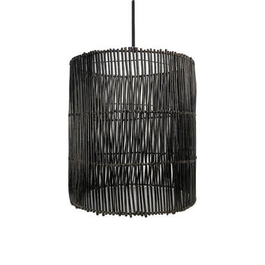 HSM Collection hanglamp Ajay - black wash - Ø52 cm - Leen Bakker