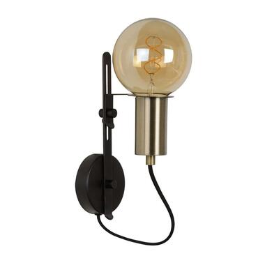 Lucide wandlamp Malcolm - zwart - 28x19x10 cm product