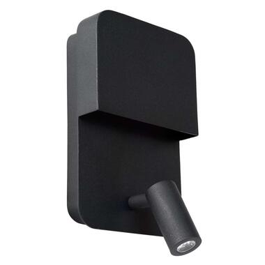 Lucide wandlamp Boxer - zwart - 10x13,5x24 cm product