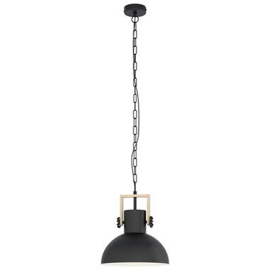 EGLO hanglamp Lubenham - zwart/hout product