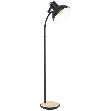 EGLO vloerlamp Lubenham - zwart/hout product