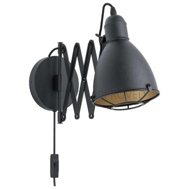 EGLO wandlamp Treburley - zwart/goud product