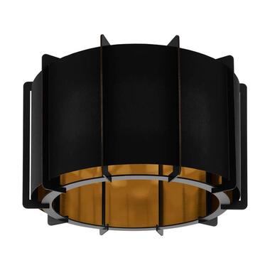 EGLO plafondlamp Pineta - zwart/goud - Leen Bakker
