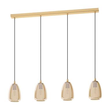 EGLO hanglamp 4-lichts Alobrase - geelkoper - Leen Bakker