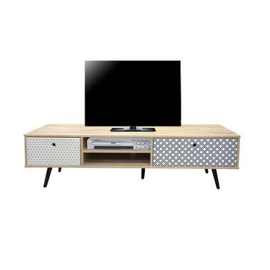 TV-meubel Azoia - whitewash - 40x150x39 cm - Leen Bakker