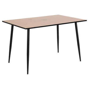 Eetkamertafel Viksmom - bruin/zwart - 75x120x80 cm product