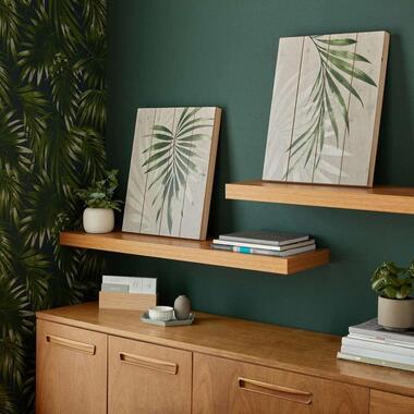 Art for the Home schilderij op hout Palm - 2 delen - 2x 40x50 cm product
