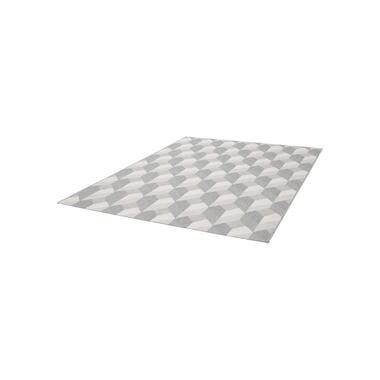 Vloerkleed Fian - grijs - 120x170 cm - Leen Bakker