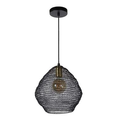 Lucide hanglamp Saar - zwart - Ø28 cm - Leen Bakker