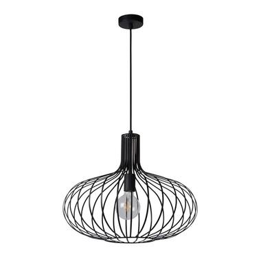 Lucide hanglamp Manuela - zwart - Ø50 cm - Leen Bakker