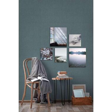 Wohnidee canvas set van 5 Zen - blauw/grijs - 60x80 cm product