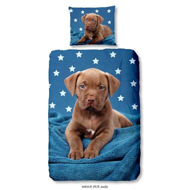 Good Morning dekbedovertrek Pup - multikleur - 140x220 cm product