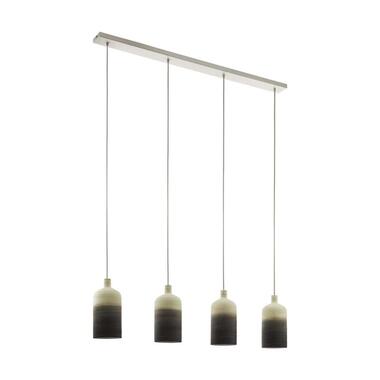 EGLO hanglamp Azbarren 4-lichts - beige/grijs - Leen Bakker