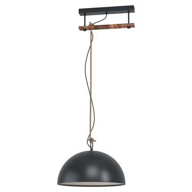 EGLO hanglamp Hodsoll - zwart/bruin product