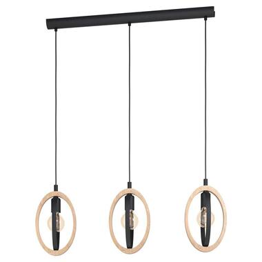 EGLO hanglamp Basildon 3-lichts - zwart/bruin product