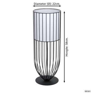 EGLO tafellamp Nosito - zwart/wit product