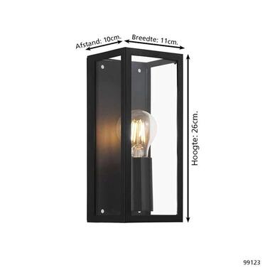 EGLO wandlamp Amezola - zwart - Leen Bakker