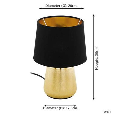 EGLO tafellamp Manalba - goudkleurig/zwart product