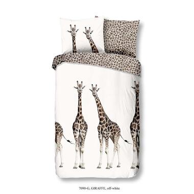 Good Morning kinderdekbedovertrek Giraffe - ecru - 140x200/220 cm - Leen Bakker