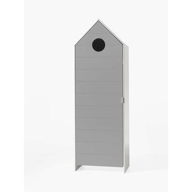 Vipack kledingkast Casimi 1 deurs - grijs - 171,5x57,6x37 cm - Leen Bakker
