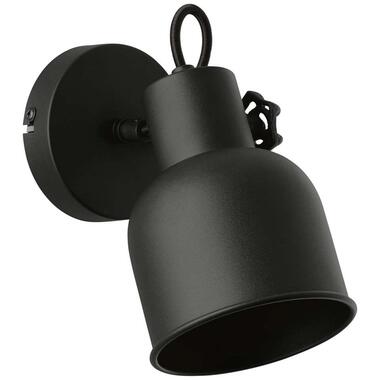 Brilliant wandlamp Rolet - zwart - 18,5x11,5x16 cm - Leen Bakker