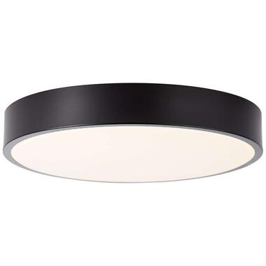 Brilliant plafondlamp Slimline - LED - zwart - 33 cm - Leen Bakker