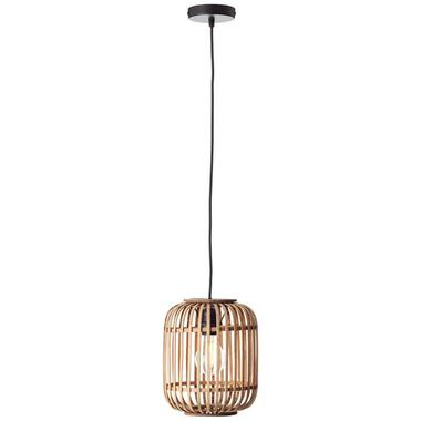 Brilliant hanglamp Woodrow - hout - ?21x130 cm - Leen Bakker