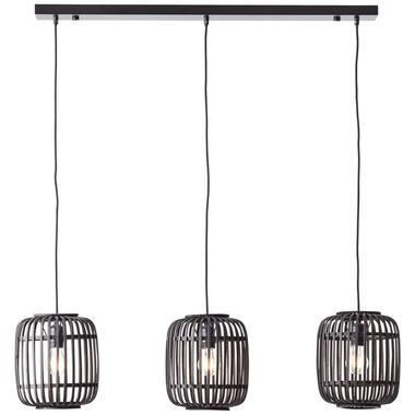 Brilliant hanglamp Woodrow 3-lichts - zwart - Leen Bakker