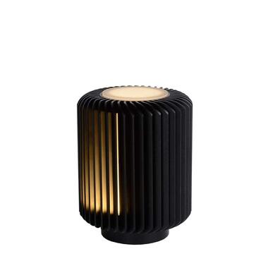 Lucide tafellamp Turbin - zwart - 10 cm - Leen Bakker