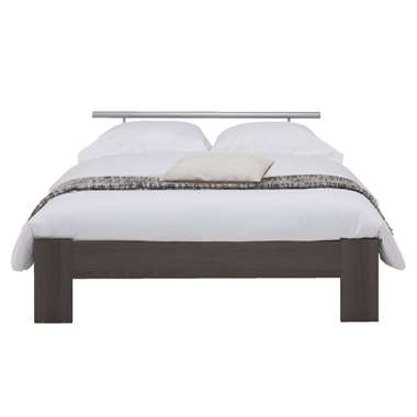 Bed Sydney met beugel - grijs eikenkleur - 140x200 cm