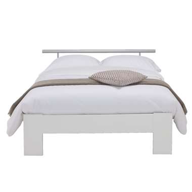 Bed Sydney met beugel - wit - 140x200 cm
