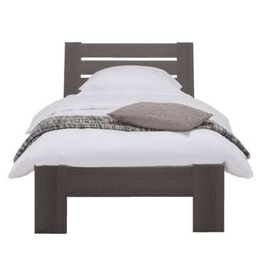 Bed Sydney 3 latten - grijs eikenkleur - 90x200 cm